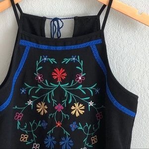 *SOLD* Embroidered High-neck Cami